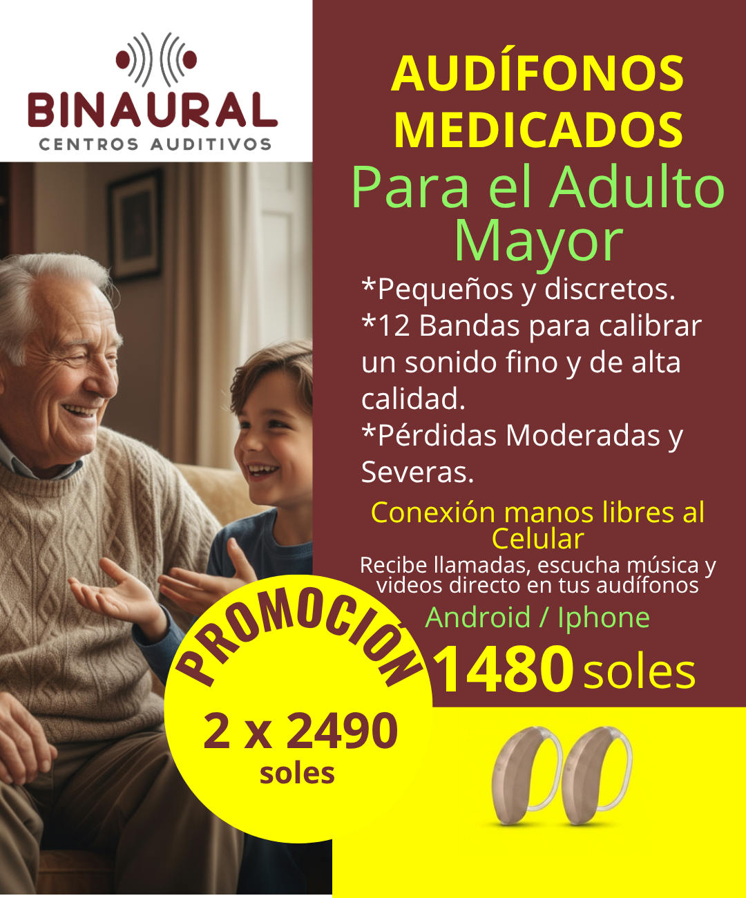 Audífono a Pilas