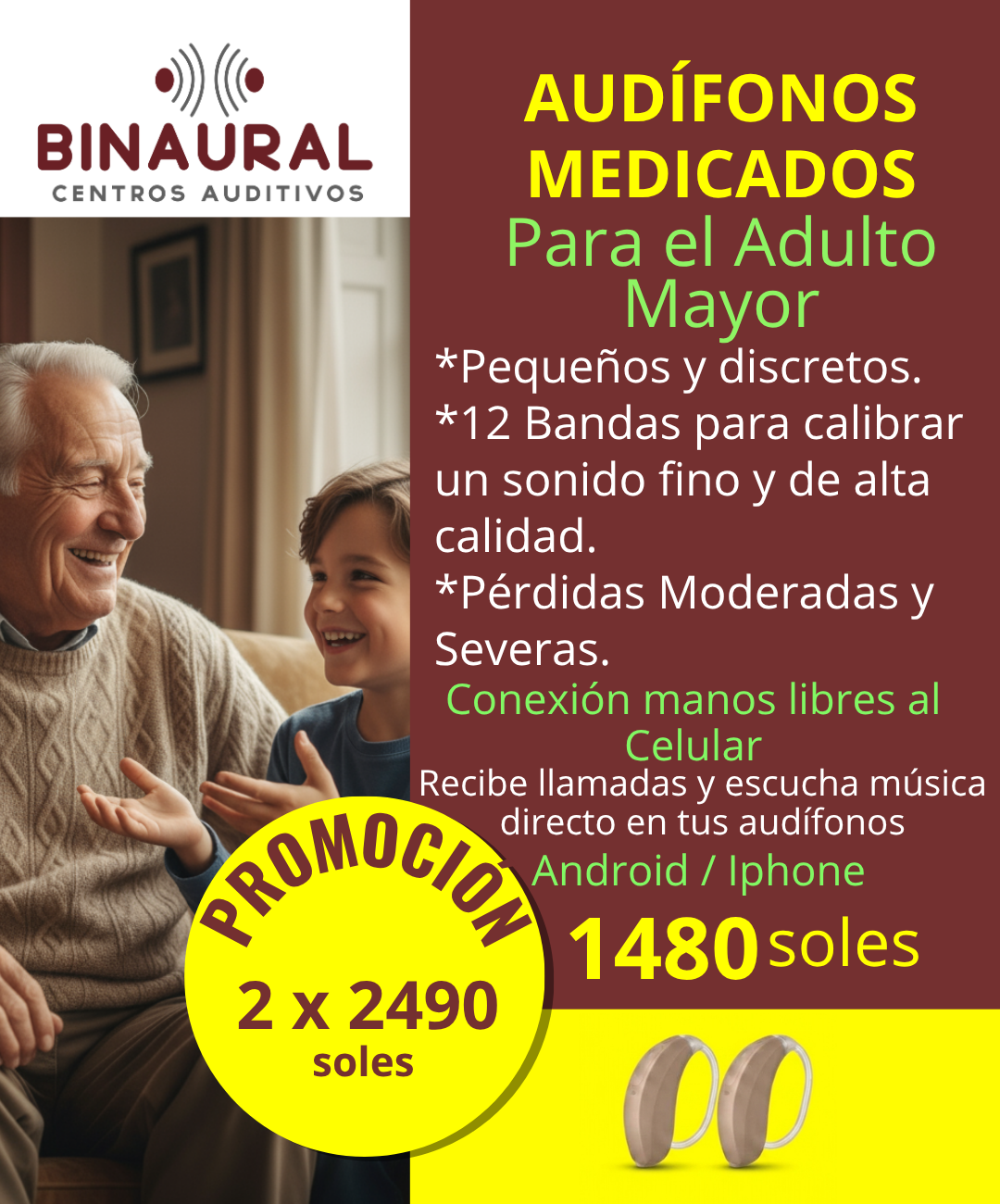Audífono a Pilas