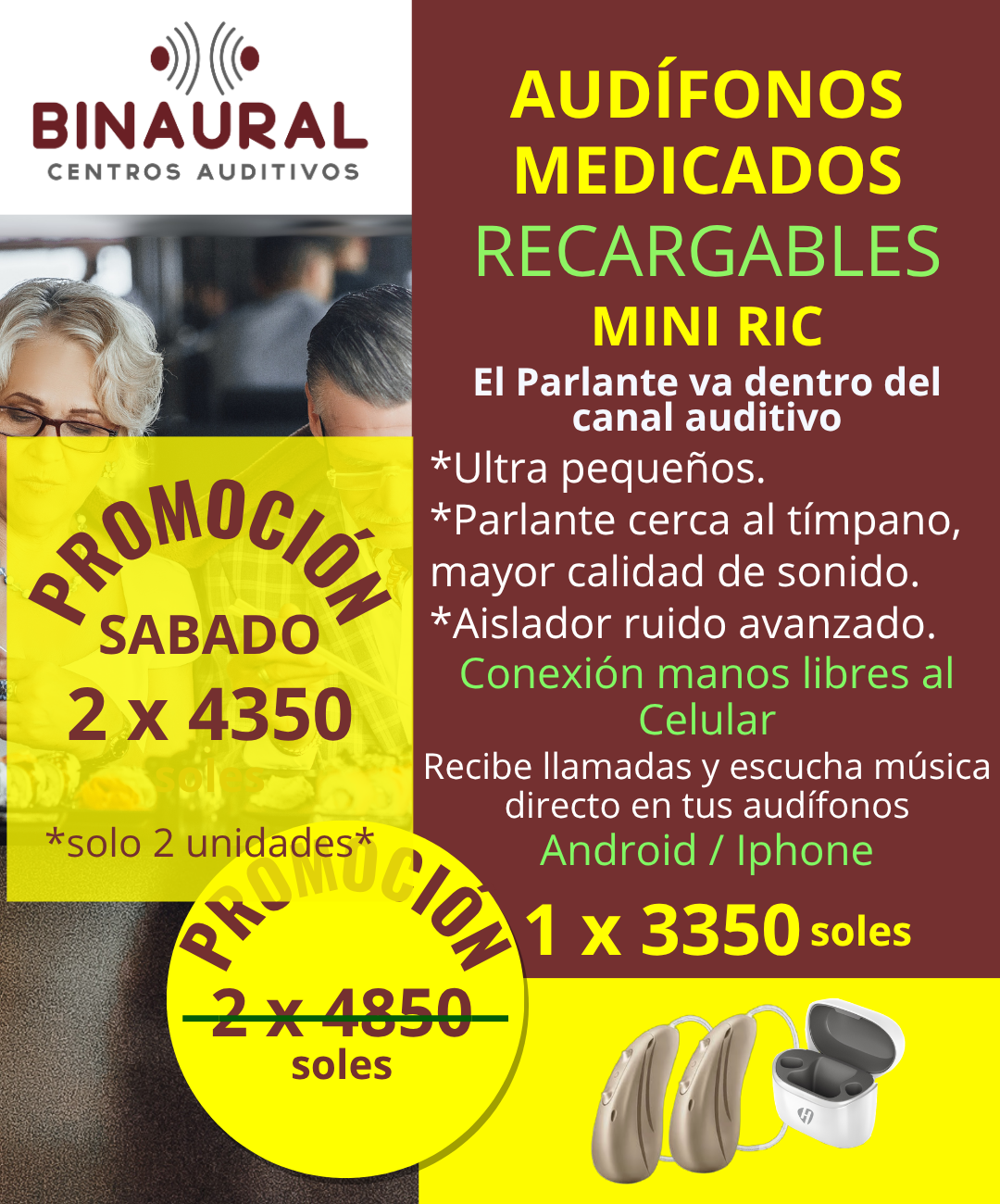 02 Audífono Recargables