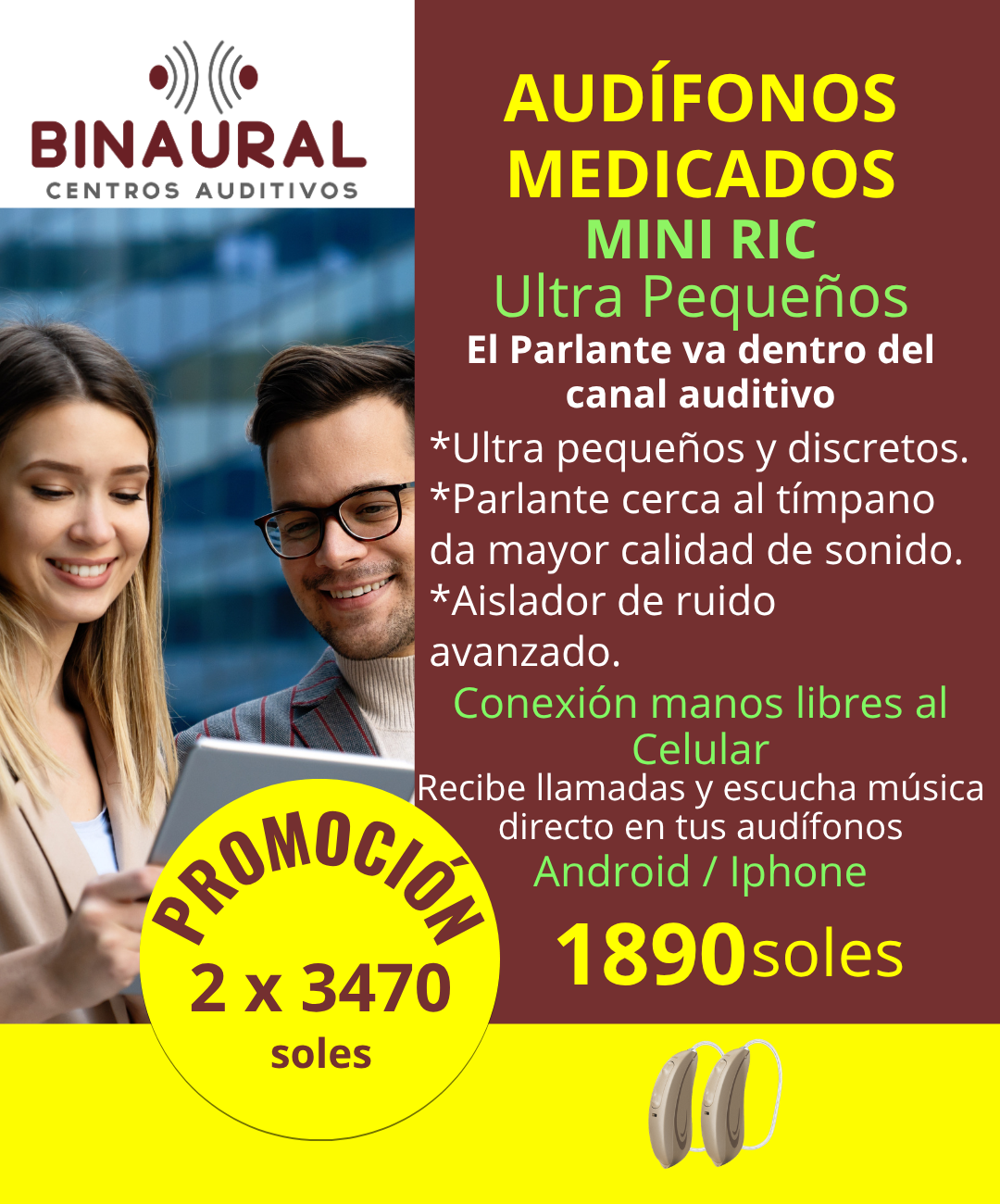 Parlante en Canal Auditivo
